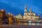 Dresden skyline in the evening, Germany