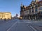 Dresden street in winter, Saxony, Germany