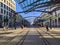 Dresden street in winter, Saxony, Germany