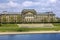 Dresden town river embankment view, Germany