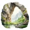 Dresdheim: Hyper Realistic Watercolor Cave Painting With Mountains