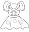 Dress coloring page