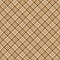 Dress fabric pattern vector in brown and gold. Seamless diagonal tweed hounds tooth check plaid.