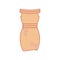 Dress fashion brown icon. Simple outline colored vector of woman clothes icons for ui and ux, website or mobile application