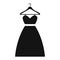 Dress on a hanger simple icon