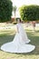 Dress of her dream. Advice and tips from wedding abroad experts. Things consider wedding abroad. Bride adorable white