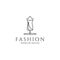 Dress mannequin fashion female logo design vector graphic symbol icon sign illustration creative idea