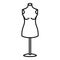 Dress mannequin icon, outline style