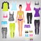 Dress up sporty paper doll