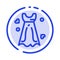 Dress, Women, Wedding Dress, Wedding Blue Dotted Line Line Icon