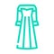 dresses evening gowns color icon vector illustration