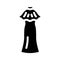 dresses evening gowns garment glyph icon vector illustration