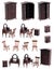 Dressing room isolated furniture toys
