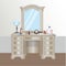 Dressing table. Vector illustration decorative design