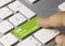 DRI Dietary reference intake - Inscription on Green Keyboard Key
