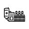 dri furnace steel production line icon vector illustration