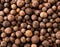 Dried allspice background. The view from top