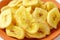 Dried banana chips