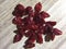 Dried barberry fruit Zereshk isolated