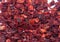 Dried bell pepper or paprica red spice