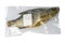 Dried bream in a transparent package with a white label on a white background. Snack Fish to beer. Close up