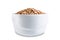 Dried Buckwheat porridge on a white isolated background