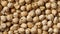Dried chickpeas full frame close up