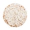 Dried diet crispy rice round bread isolated