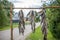 Dried fish hanging on the roadside in Eastern Estonia