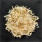 Dried fragrant crushed garlic, spices for cooking, macro photography