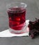 Dried hibiscus flower for making medicinal herbal tea