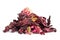 Dried hibiscus leaves