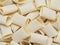 Dried italian paccheri tube pasta food background