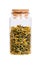 Dried Melilotus officinalis Yellow Sweet Clower in a bottle.