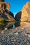 Dried Mud In Texas. Santa Elena Canyon And Rio Grande.