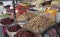 Dried nuts and grains selling at farm market