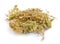 Dried phagnum or sphagnum moss, also bog moss and quacker moss