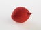 Dried preserved red peach on background