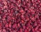 Dried, red cowberries