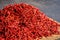 Dried red hot chillies