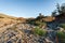 Dried riverbed of a mountain river