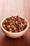 Dried rose hips in bowl