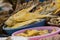 dried and salted hilsa fish being sold in the fish markets of bangladesh