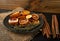 Dried Slices of Orange and Blood Orange Isolated