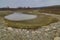 The dried up bed of `Ogosta` Dam near Montana, Bulgaria