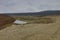 The dried up bed of `Ogosta` Dam near Montana, Bulgaria
