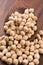 Dried white chickpeas ceci