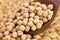 Dried white chickpeas ceci