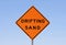 Drifting sand sign