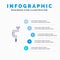 Drill, Carpenter, Tool, Tool, Well Line icon with 5 steps presentation infographics Background